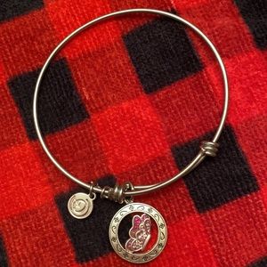 Silver butterfly inspirational bracelet